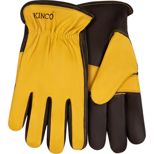 Kinco Premium Grain Sheepskin Driver With Palm Patch For the Rancher - Gloves Kinco   