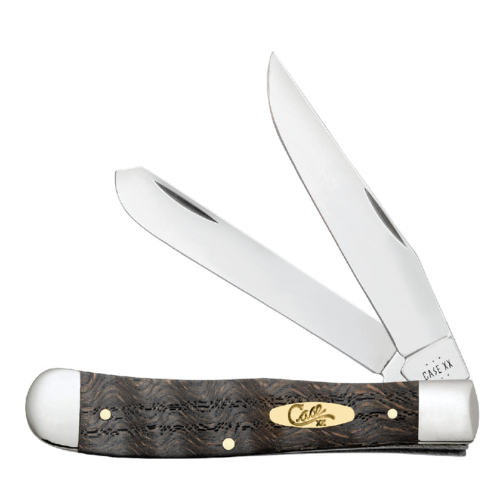WR Case Black Curly Oak Trapper Knives W.R. Case   