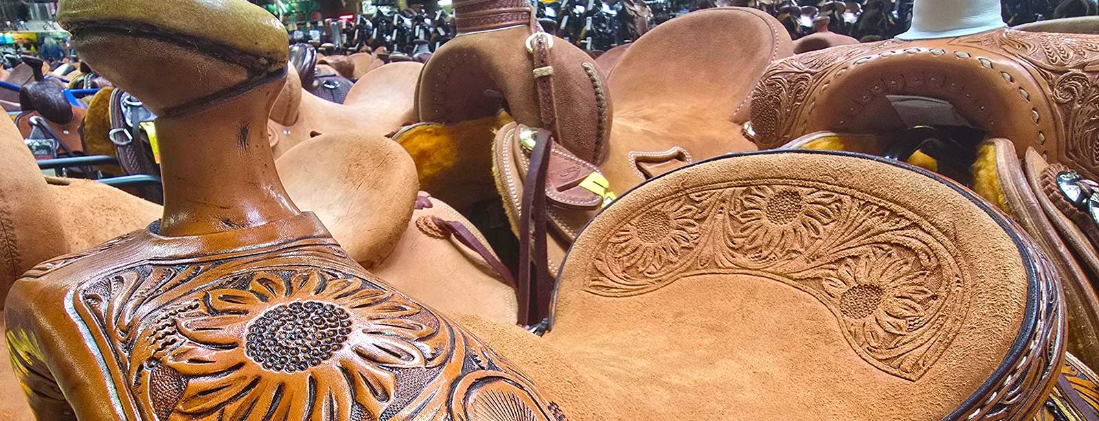 Coiffe Western En Cuir Teskey's – Neuf – Modèle « Point De Cou »