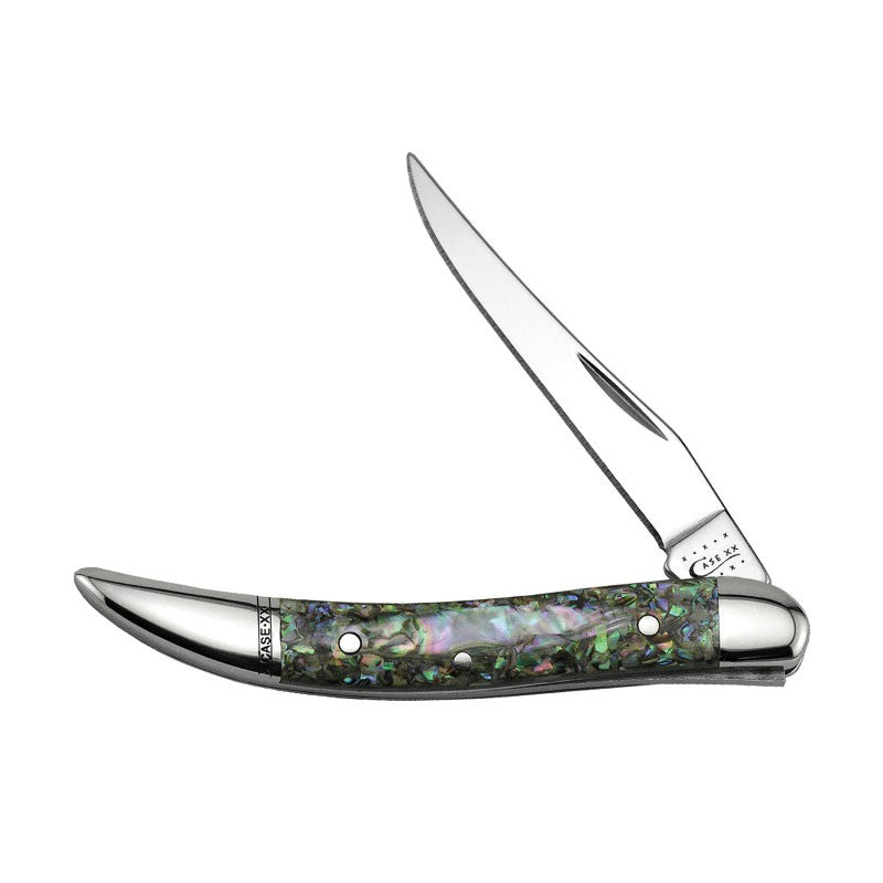 Abalone Smooth Small Tx Toothpick Knives WR CASE   