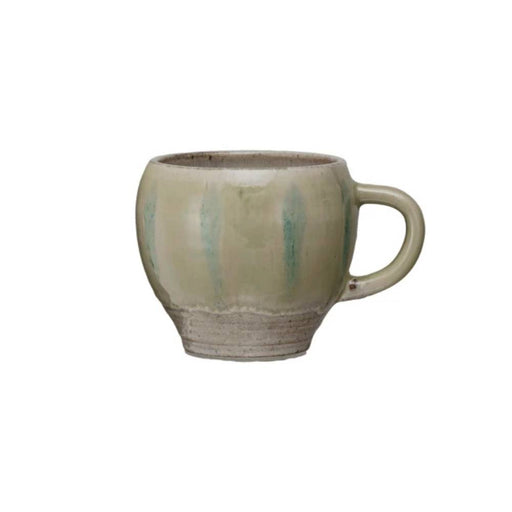 12 oz. Hand-Painted Stoneware Mug - Cream HOME & GIFTS - Tabletop + Kitchen - Drinkware + Glassware Creative Co-Op   