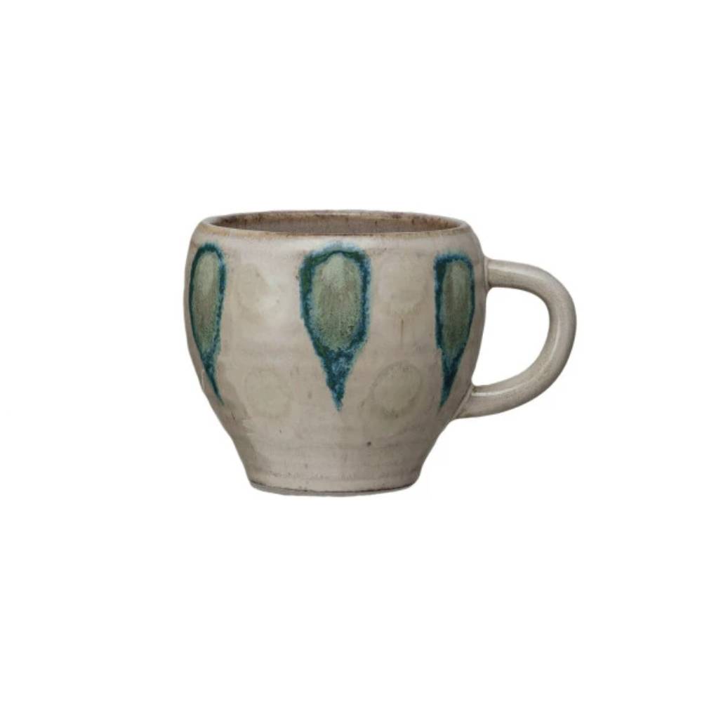 12 oz. Hand-Painted Stoneware Mug - Taupe HOME & GIFTS - Tabletop + Kitchen - Drinkware + Glassware Creative Co-Op   