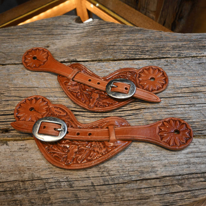 Bob Marrs Floral/Longhorn Spur Straps