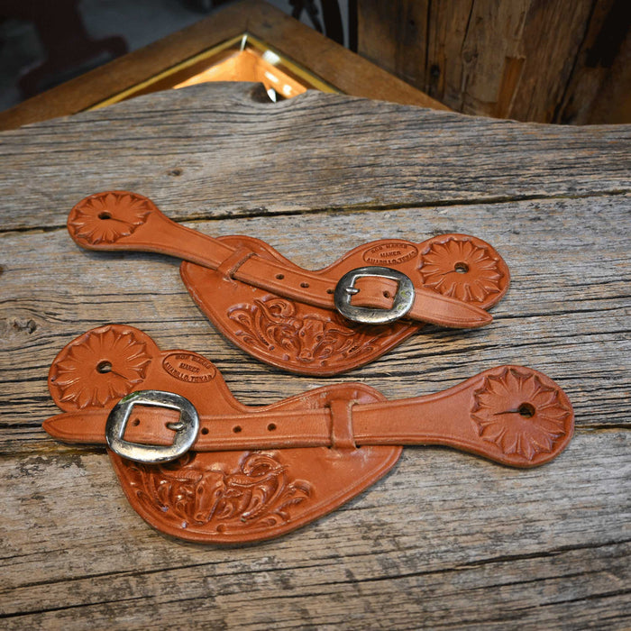 Bob Marrs Floral/Longhorn Spur Straps