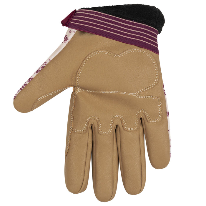 Kinco Women's Hydroflector Lined Water Resistant Cream Synthetic w/ Pull Strap For the Rider - Gloves Kinco