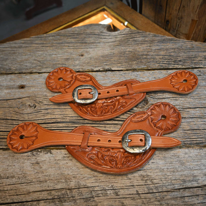 Bob Marrs Floral/Longhorn Spur Straps