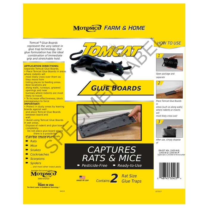 Tomcat Glue Traps Barn - Pest Control Motomco