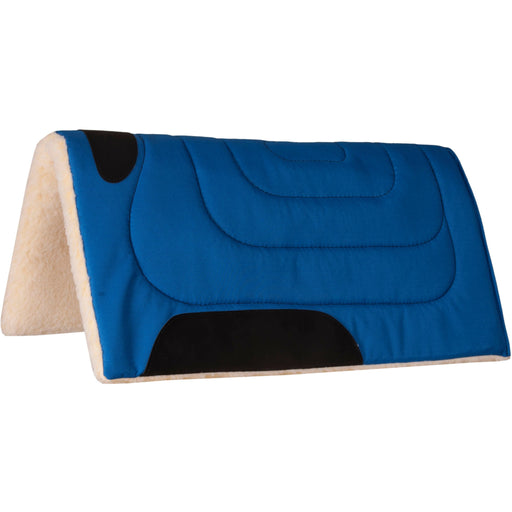 Mustang Cordura Top Pad with Fleece Bottom Tack - Saddle Pads Mustang Blue