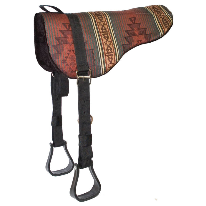 Mustang Sierra Herculon Bareback Saddle Pad w/Stirrups Tack - Saddle Pads Mustang Cheyenne Hunter