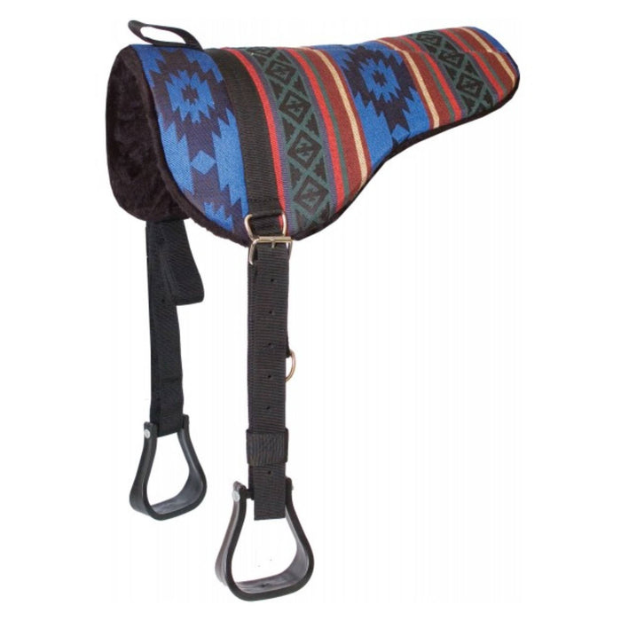Mustang Sierra Herculon Bareback Saddle Pad w/Stirrups Tack - Saddle Pads Mustang Lobo Rustic