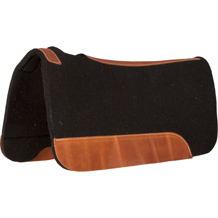 Mustang Black Felt Contoured Pad Tack - Saddle Pads Mustang