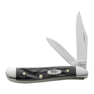 Jigged Rough Black® Synthetic Peanut Knives W.R. Case   