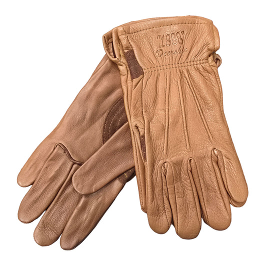 Tuff Mate The "1888" Authentic Western Style Deerskin Driver For the Rider - Gloves Tuff Mate