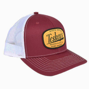 Teskey's Brazos River Cap - Cardinal/White TESKEY'S GEAR - Baseball Caps Richardson   