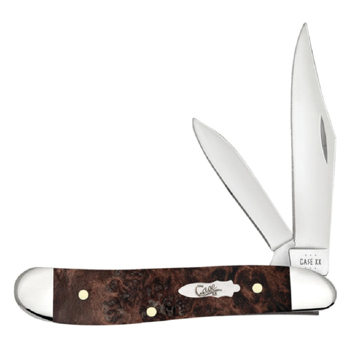 WR CASE BROWN MAPLE BURL PEANUT Knives W.R. Case   
