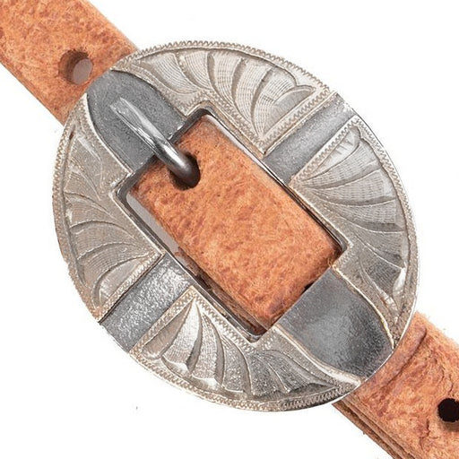 Teskey's Premium Oval Buckle w/Silver Tack - Conchos & Hardware Teskey's