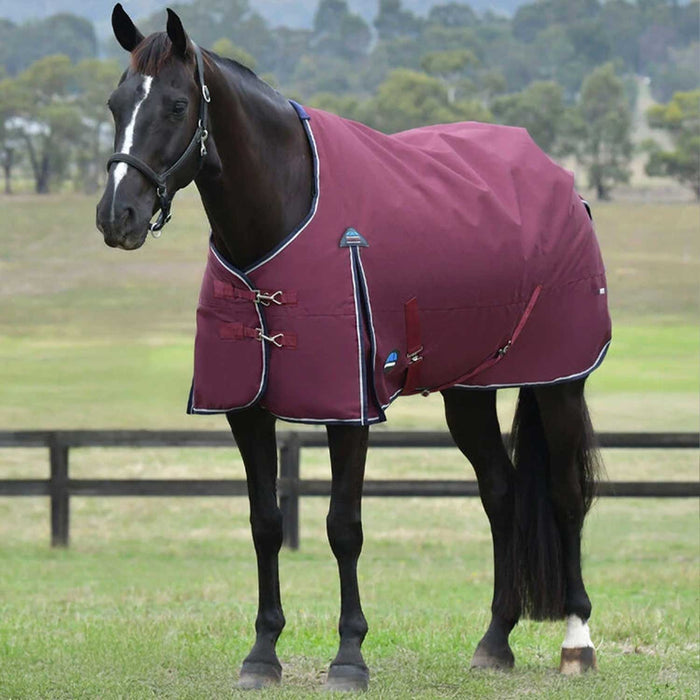 Weatherbeeta ComFiTec Essential Turnout 220G - Burgandy/Navy