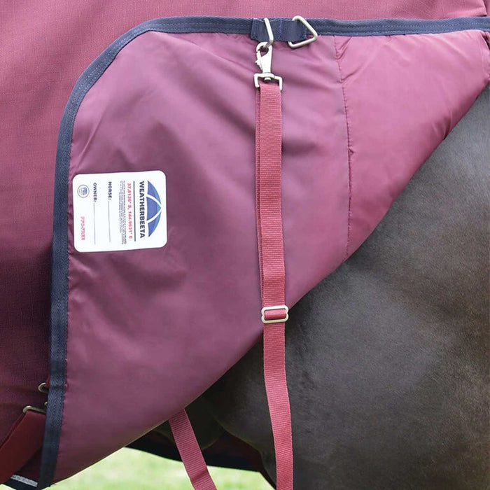 Weatherbeeta ComFiTec Essential Turnout 220G - Burgandy/Navy