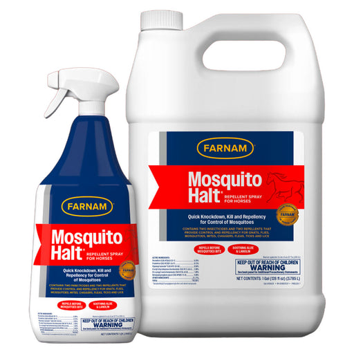 Farnam Mosquito Halt® Repellent Spray for Horses Equine - Fly & Insect Control Farnam