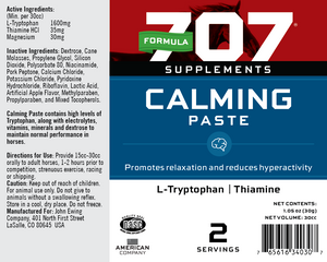 Formula 707 Calming Paste Equine - Supplements Formula 707   