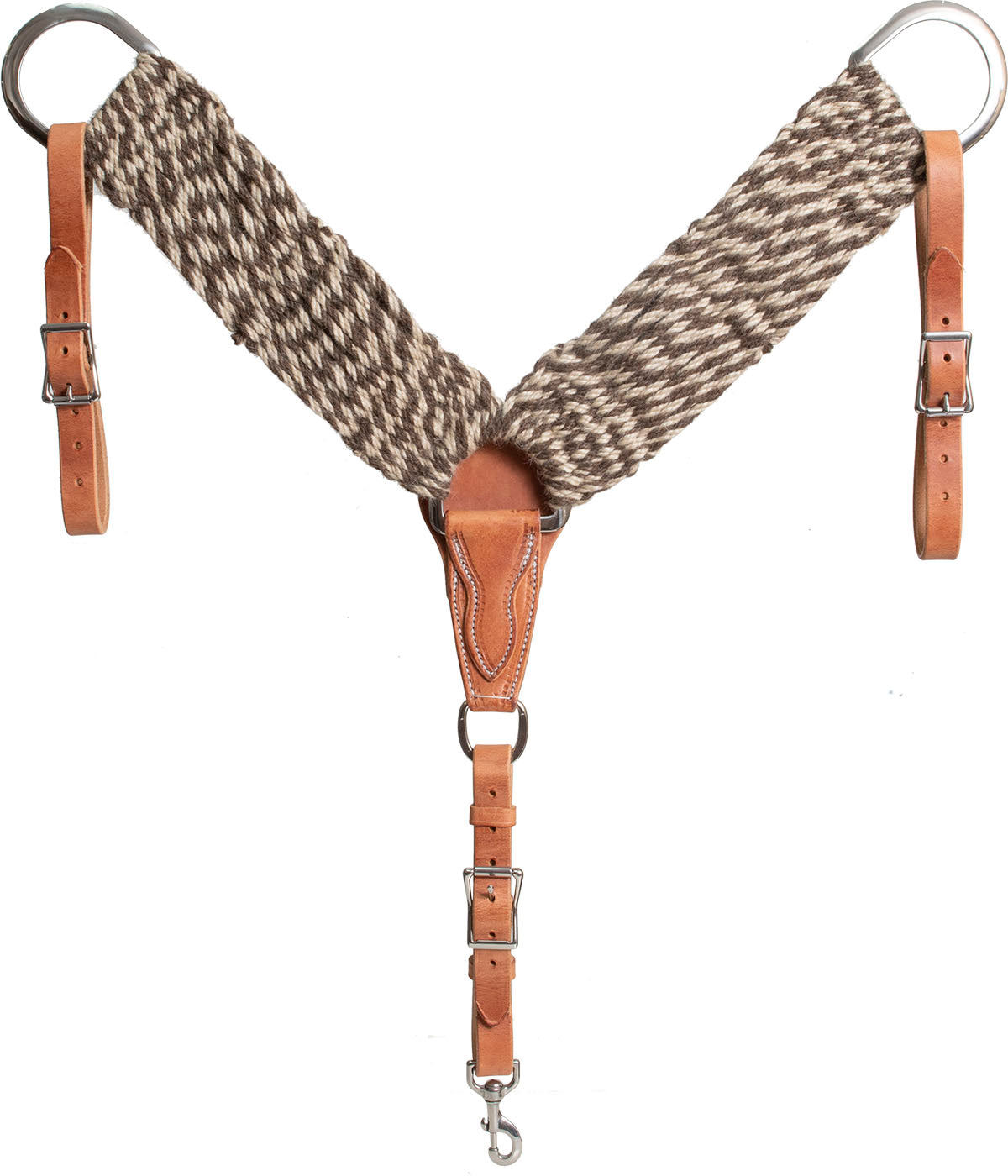 Mustang Alpaca/Mohair Twisted Breast Collar Tack - Breast Collars Mustang