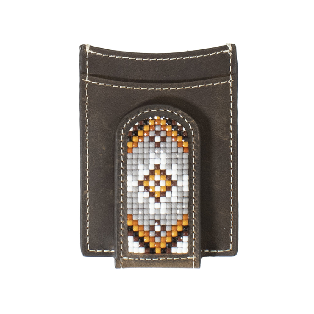 3D Southwest Inlay Beaded Money Clip/ Wallet MEN - Accessories - Wallets & Money Clips M&F Western Products   