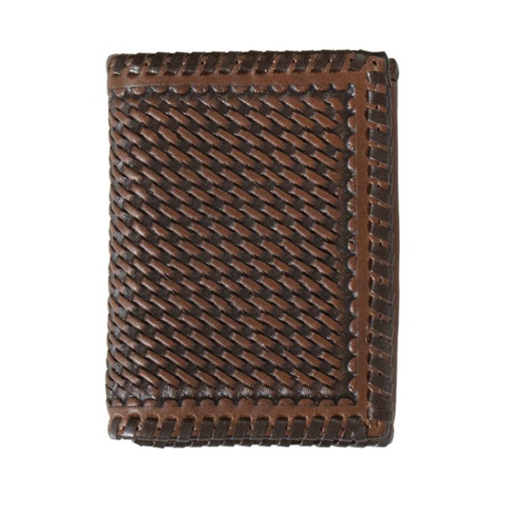 3D Basketweave Tri-Fold Wallet MEN - Accessories - Wallets & Money Clips M&F Western Products   