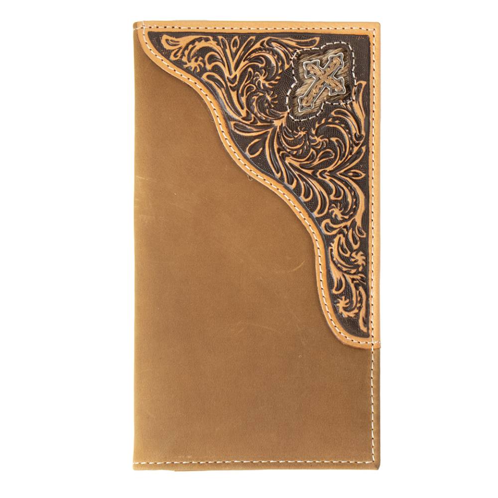 3D Cross Floral Filigree Rodeo Wallet MEN - Accessories - Wallets & Money Clips M&F Western Products   