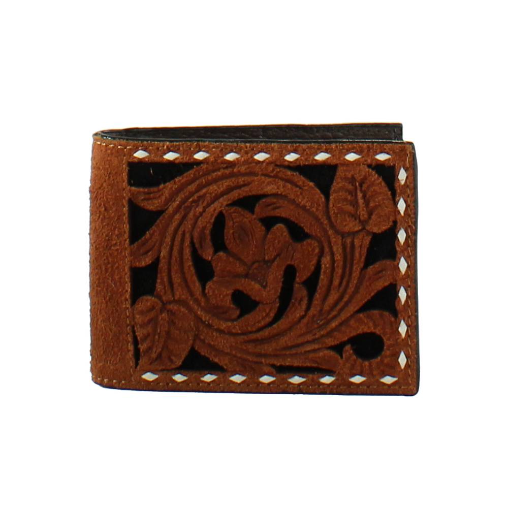 3D Floral Filigree Inlay Bifold Flip Wallet MEN - Accessories - Wallets & Money Clips M&F Western Products   