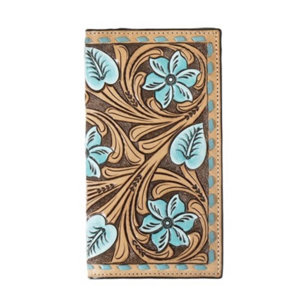 3D Floral Tooled Rodeo Wallet MEN - Accessories - Wallets & Money Clips M&F Western Products   