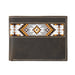 3D Southwest Inlay Beaded Brown Bifold Wallet MEN - Accessories - Wallets & Money Clips M&F Western Products   