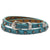 3D Turquoise Floral Embossed Hatband