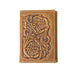 3D Floral Embossed Inlay Trifold Wallet MEN - Accessories - Wallets & Money Clips M&F Western Products   