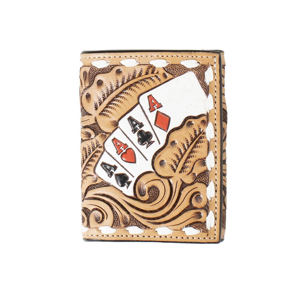 3D Playing Cards Trifold Wallet MEN - Accessories - Wallets & Money Clips M&F Western Products   