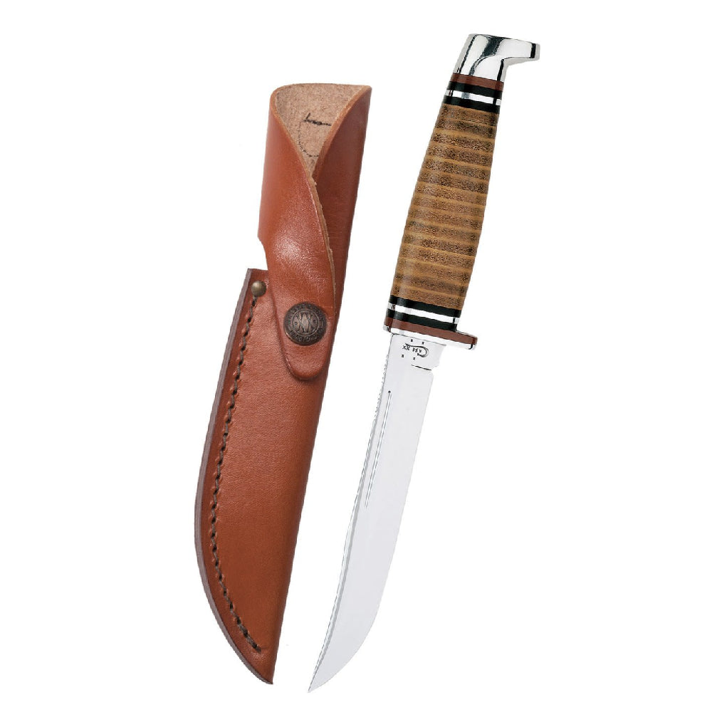 Leather 5" Utility Hunter Knives WR CASE   