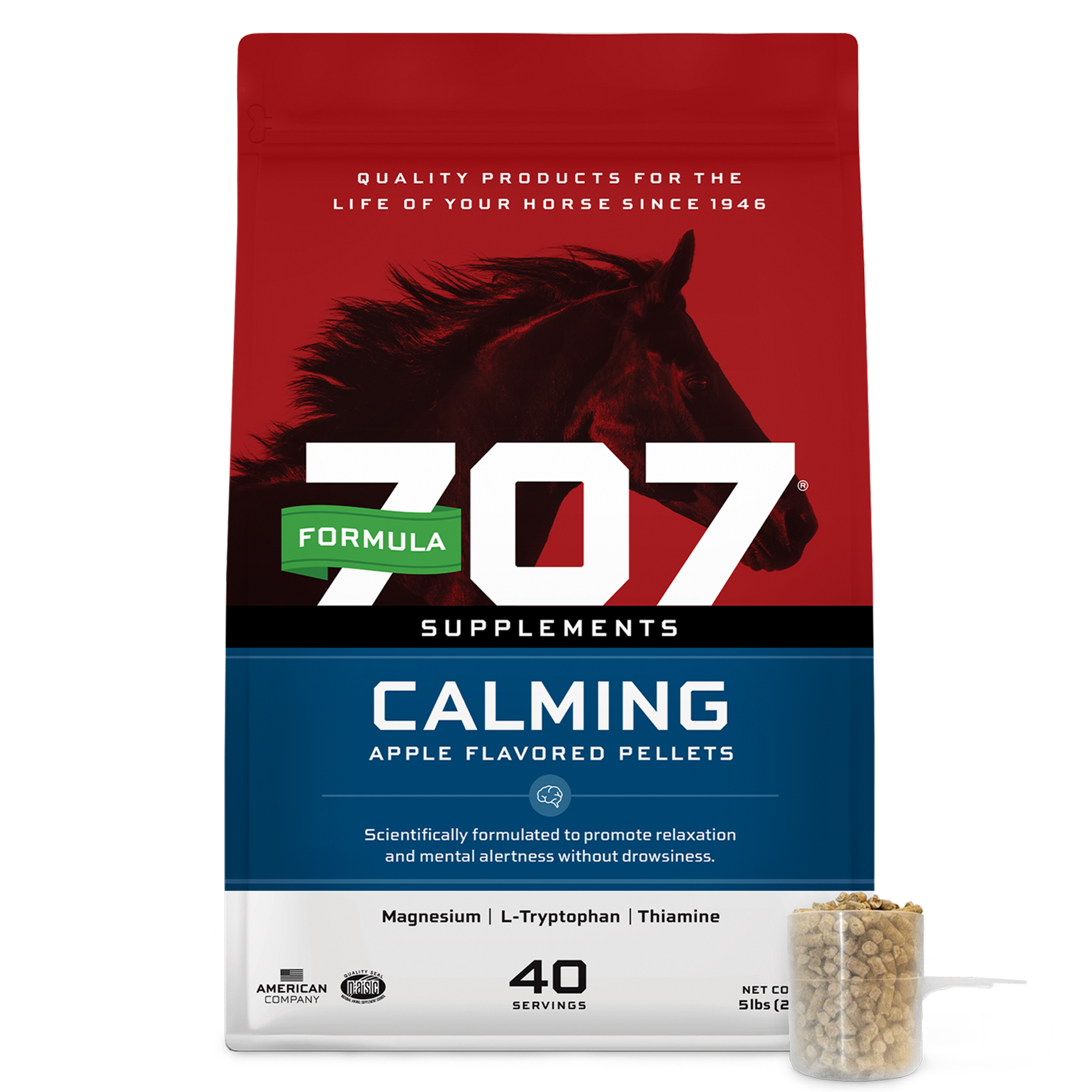 Formula 707 Calming Pellets Equine - Supplements Formula 707 5lb  