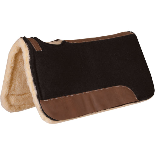 Mustang Contoured Felt Pad with Fleece Bottom Tack - Saddle Pads Mustang