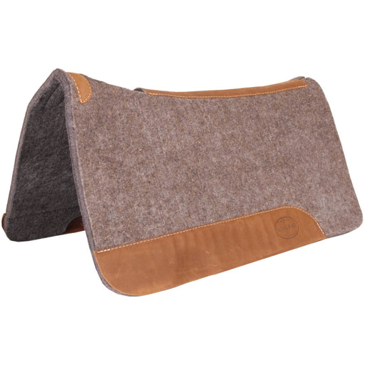 Grey Wool Contoured Pad Tack - Saddle Pads Mustang