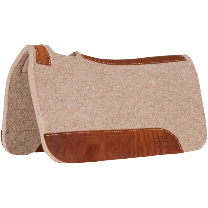 Mustang Tan Wool Contoured Pad Tack - Saddle Pads Mustang