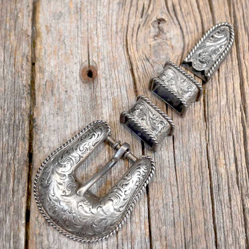 Vogt Vintage 4-pc Sterling Silver Belt Buckle Set ACCESSORIES - Additional Accessories - Buckles Vogt Silversmiths