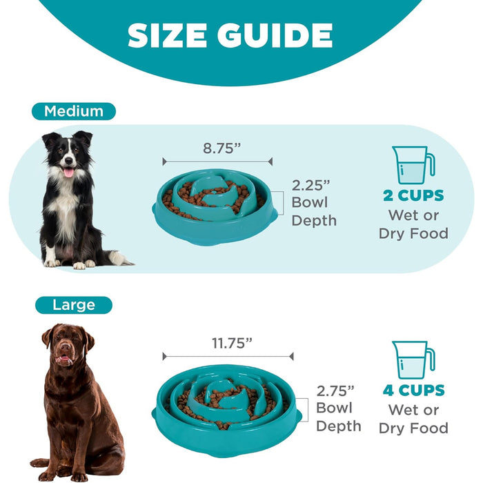 Outward Hound Turquoise Drop Fun Feeder Dog Bowl Pets - Feeding & Watering Outwardhound