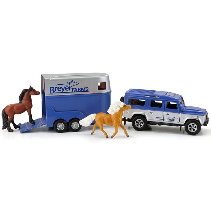 Breyer Farms Land Rover and Tag-A-Long Trailer