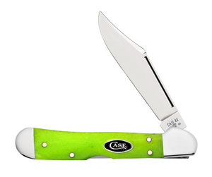 Green Apple Smooth Bone Mini CopperLock® Knives Case   