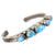 5 Stone Golden Hills Turquoise Cuff WOMEN - Accessories - Jewelry - Bracelets Sunwest Silver   