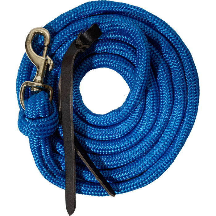 Poly Cowboy Lead Rope Tack - Halters & Leads Mustang Blue