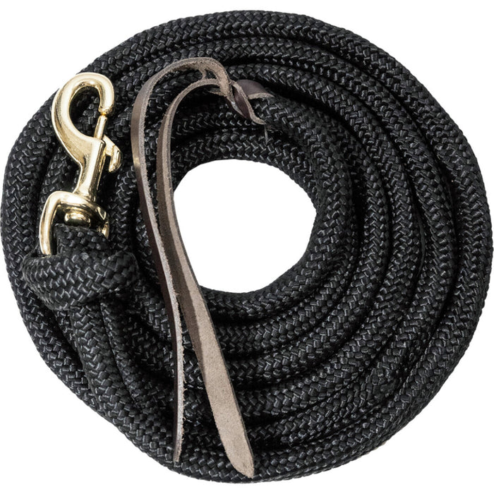 Poly Cowboy Lead Rope Tack - Halters & Leads Mustang Black