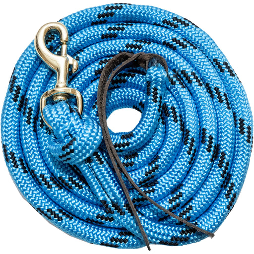 Poly Cowboy Lead Rope Tack - Halters & Leads Mustang Turquoise/Black