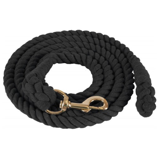 Cotton Lead Rope Tack - Halters & Leads Mustang Black
