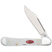 Case Jigged White Synthetic Mini Copperlock Knives W.R. Case   