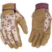 Kinco Women's Hydroflector Lined Water Resistant Cream Synthetic w/ Pull Strap For the Rider - Gloves Kinco